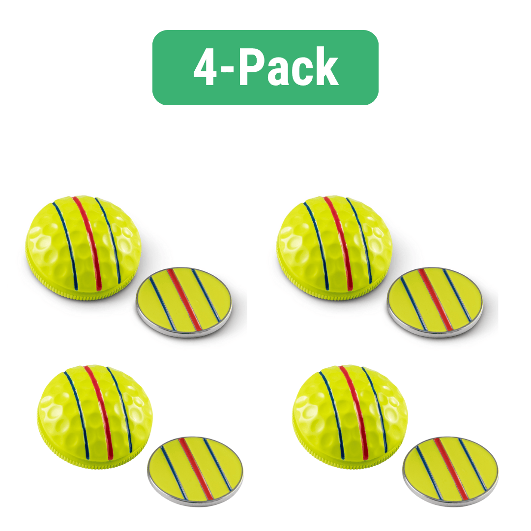 Three Rail Ball Marker - 4 Pack Bundle – OnPointGolf.us